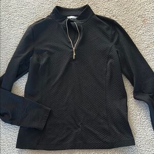 Black Quarter-Zip Pullover